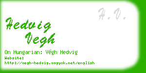 hedvig vegh business card